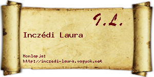 Inczédi Laura névjegykártya
